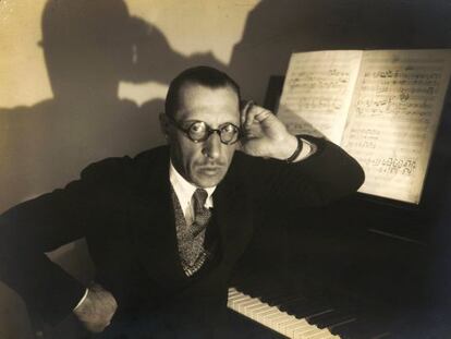 &Iacute;gor Stravinski, fotografiado en Par&iacute;s en 1929.