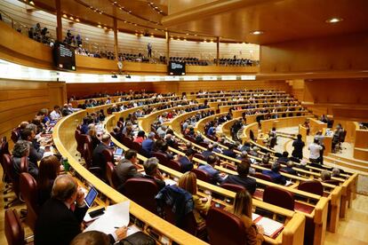 Hemiciclo del Senado durante el pleno de este mi&eacute;rcoles.