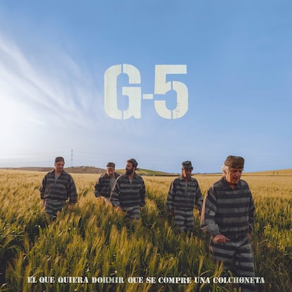 Portada del disco ‘El que quiera dormir que se compre una colchoneta’, de G-5.