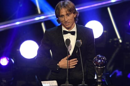 Luka Modric, recibe el premio 'The Best 2018' de la FIFA a mejor jugador