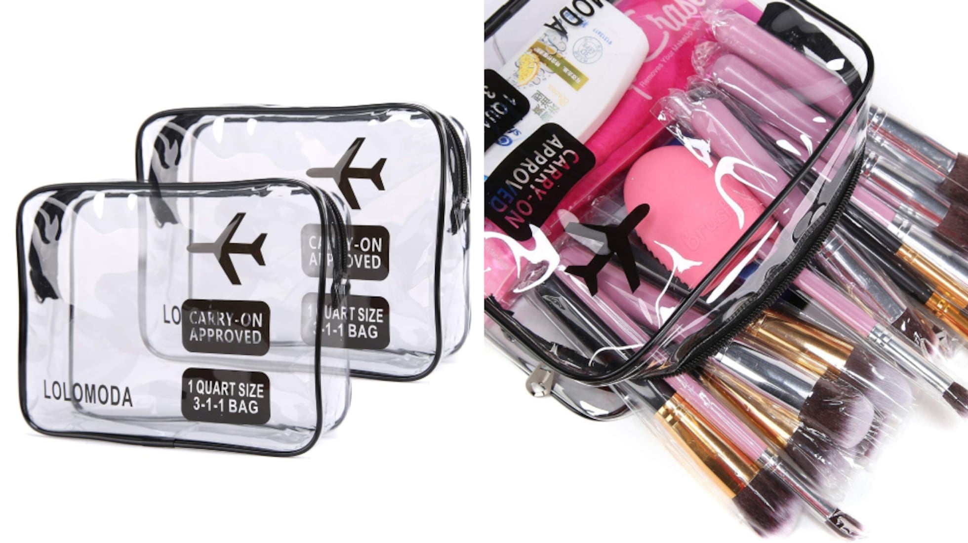 Bolsa Liquidos Avion Neceser Transparente Avion Mercadona