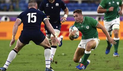 Irlanda contra Escocia en un partido del Mundial 2019.