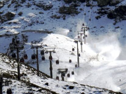 Una de las pistas de Sierra Nevada, en Granada.