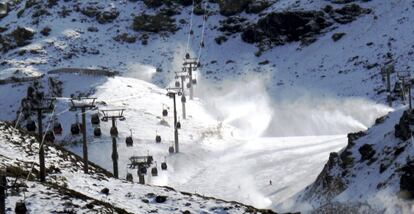 Una de las pistas de Sierra Nevada, en Granada.