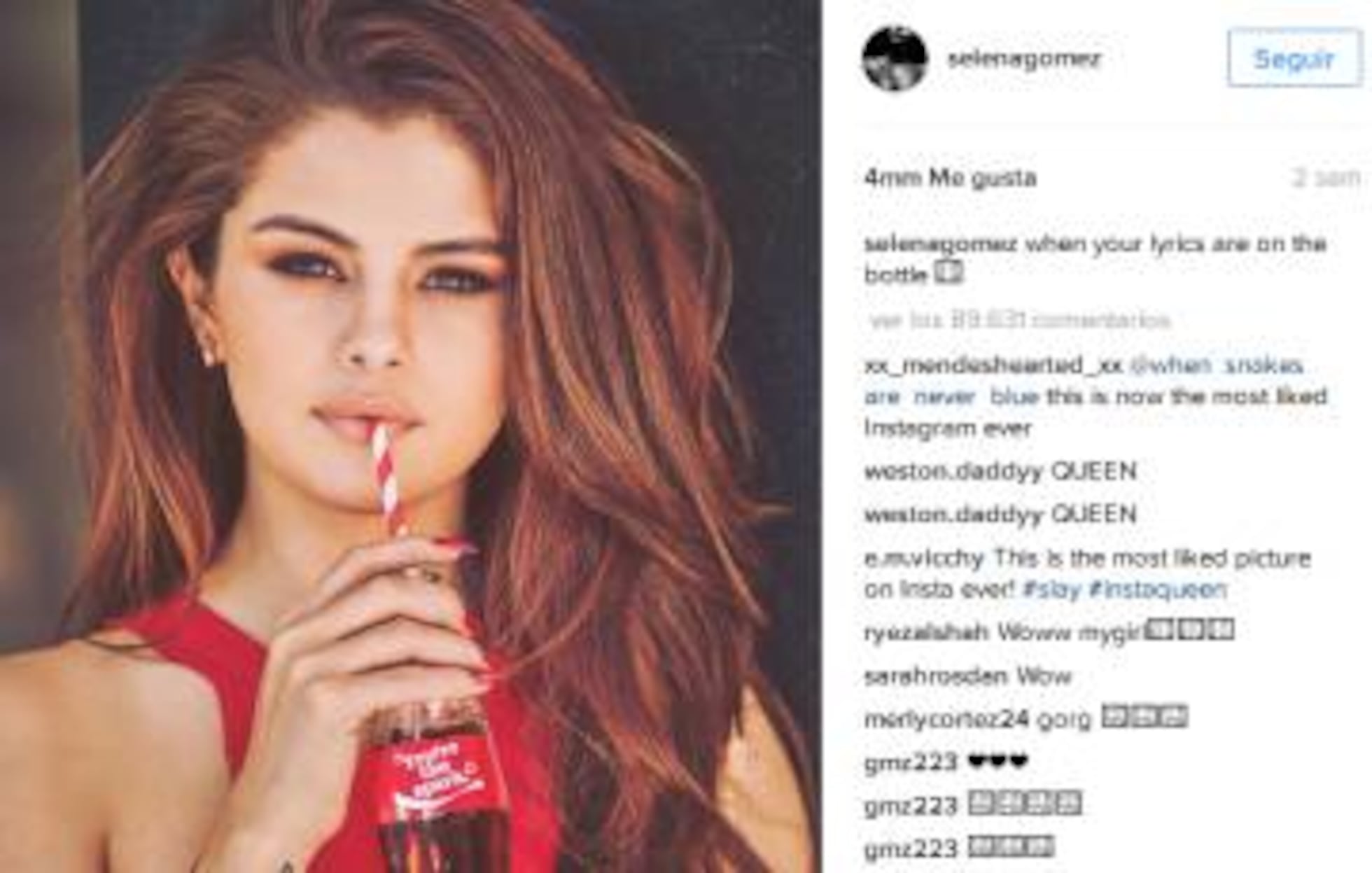 Selena Gomez consigue la foto con más 'likes' en la historia de Instagram |  ICON | EL PAÍS, image size:1960x1247