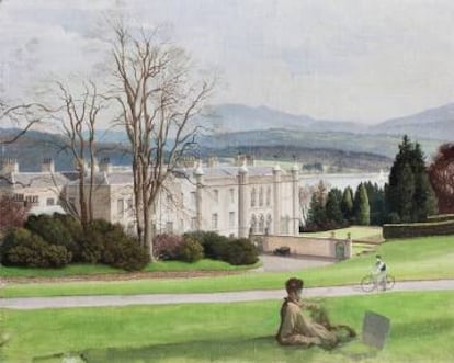 'The west or entrance front in 1939’, con Plas Newydd al fondo.