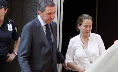 Florencia Mat&eacute;, saliendo de la Audiencia Nacional el pasado 17 de julio.