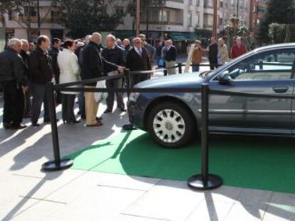 El Audi del anterior alcalde de Getafe, cuando se anunció que se sacaría a subasta.