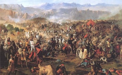 ‘Batalla de las Navas de Tolosa’ pintado por Francisco de Paula Van Halen en el siglo XIX