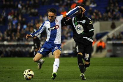 Sergio García, durante un partido con el Espanyol.