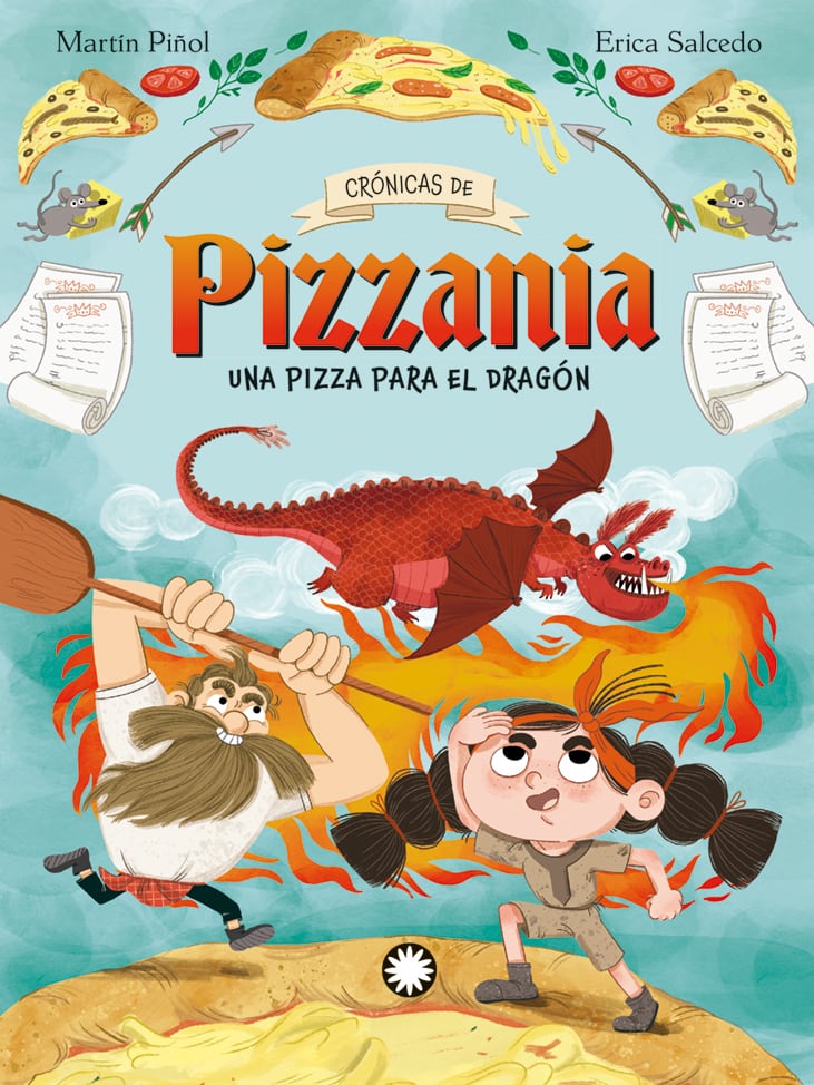 Portada de 'Crónicas de Pizzania. Una pizza para el dragón'