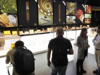 &#039;Stand&#039; de Cohiba en la Feria del Tabaco de La Habana. 