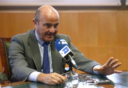 El ministro de Economía, Luis de Guindos