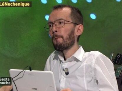 ‘laSexta noche’ recibe en su plató a Pablo Echenique