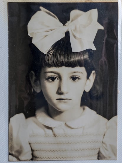 Carmen Hernández, de niña.