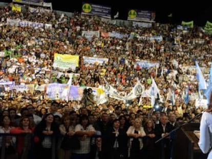 Cristina Fern&aacute;ndez em Formosa (Argentina) nesta ter&ccedil;a-feira.