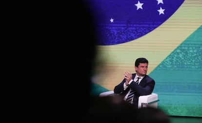 El ministro de Seguridad brasileño Sergio Moro, el pasado 14 de octubre.