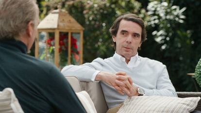 José María Aznar en el programa de Bertín Osborne.