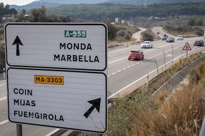 En una de las salidas hacia Coín de esta carretera malagueña se ha intensificado la vigilancia para reducir la siniestralidad