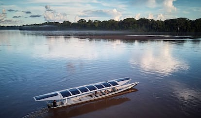 Una de las barcas solares que Nantu quiere implantar en todo el río.