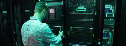 Un centro de proceso de datos de la multinacional estadounidense Hewlett-Packard Enterprise.