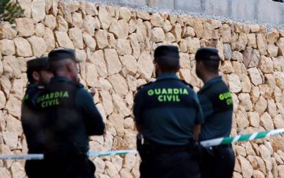 Agentes de la Guardia Civil de Alicante, el pasado octubre.