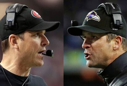 Jim y John Harbaugh.