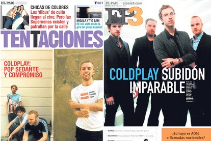 Coldplay en su última portada de <i>Tentaciones </i>y la primera de <i>EP3.</i>