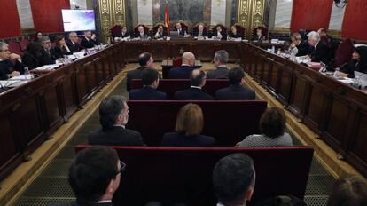 Imagen del juicio del 'procés'.