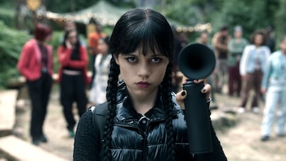 Jenna Ortega in episode three of the second season of 'Wednesday.'