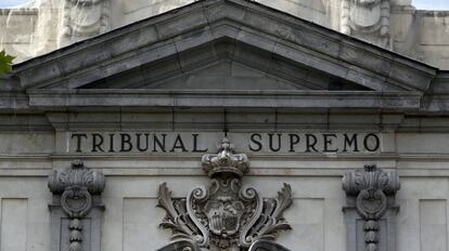 Fachada del Tribunal Supremo, en Madrid.