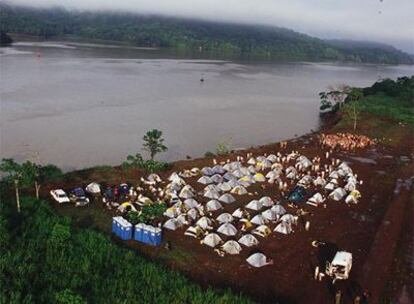 Campamento en Gamboa sobre el canal de Panamá.