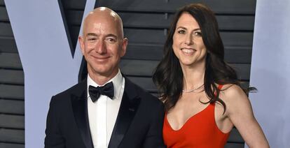 El consejero delegado de Amazon, Jeff Bezos, y su exmujer, MacKenzie.