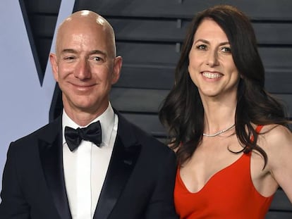 El consejero delegado de Amazon, Jeff Bezos, y su exmujer, MacKenzie.