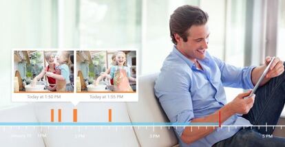 Dropcam almacena un mes completo de v&iacute;deo en sus servidores.