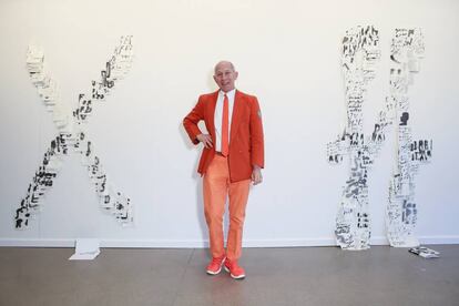 El coeditor de la revista 'Artforum', Knight Landesman, en Nueva York en marzo pasado.