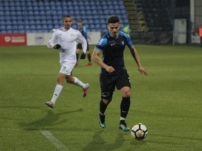 Ganea, en un partido con el Viitorul-