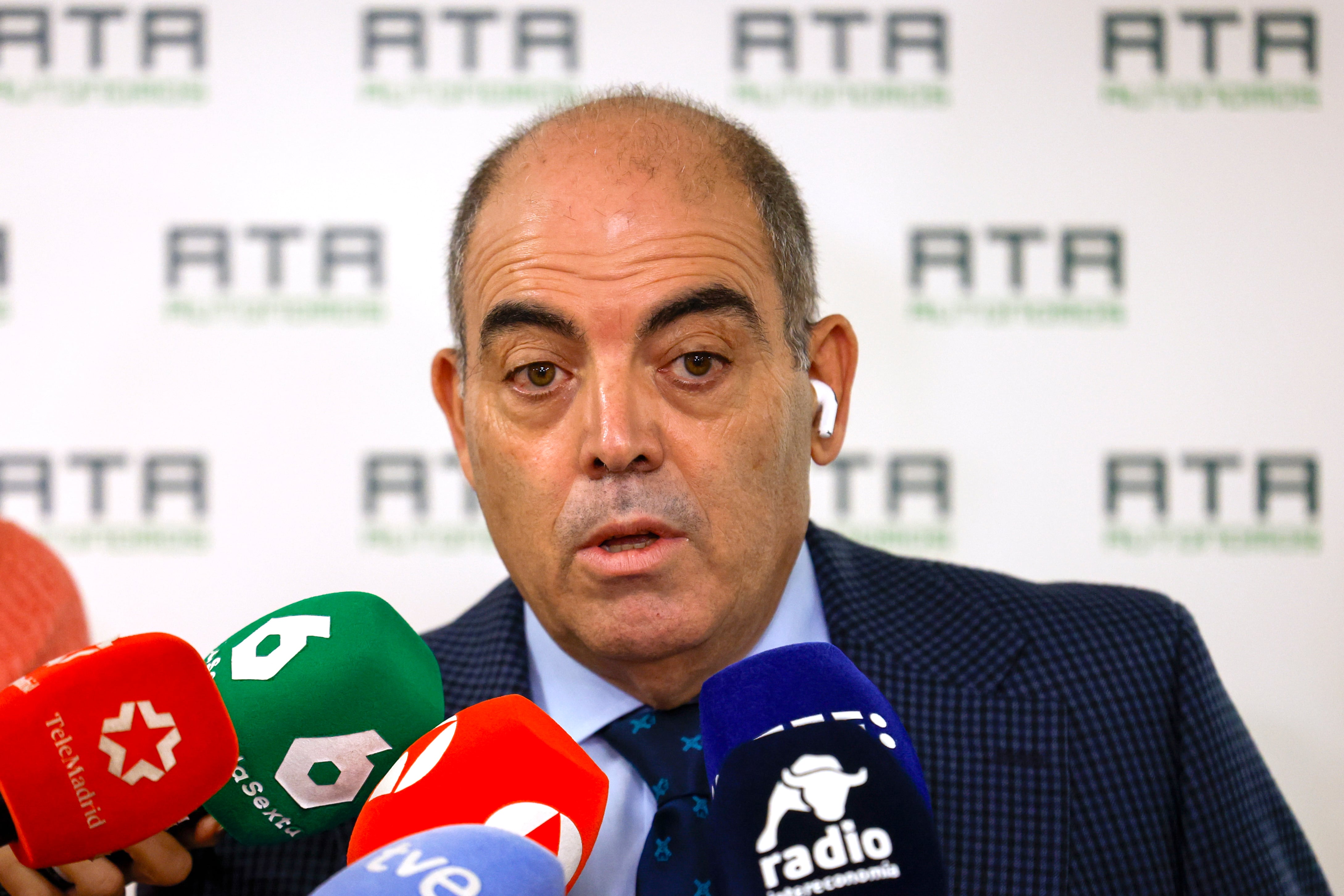 El presidente de la Federación Nacional de Asociaciones de Autónomos (ATA), Lorenzo Amor, ayer.
