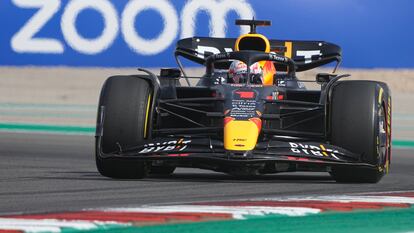 Max Verstappen durante el GP de Estados Unidos este domingo.