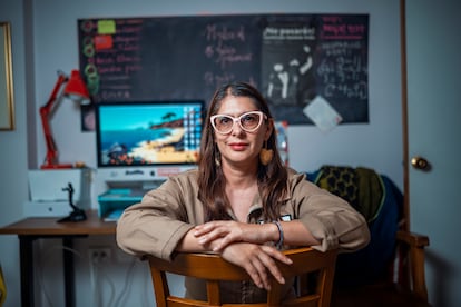 Juana Afanador en Bogotá, el 9 de julio.