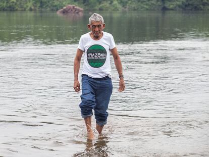 Francisco Firmino, mais conhecido como Chico Catitu, líder ribeirinho na Amazônia.