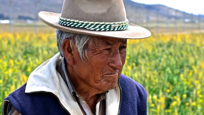 Un campesino del altiplano boliviano.