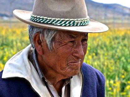 Un campesino del altiplano boliviano.
