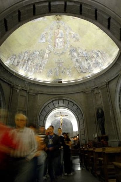 Inside the basilica at the Valley of the Fallen.