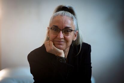 Eva Nogales, photographed at the Spanish National Cancer Research Center in Madrid, on December 21, 2023. 