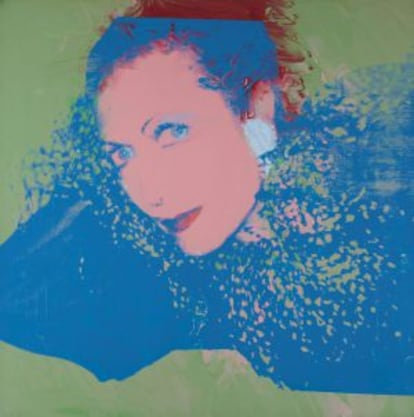 Imagen cedida por Christie's Images Ltd del retrato de Hélène Rochas, creado en 1974 por Andy Warhol