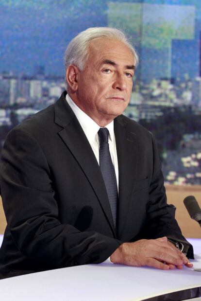 Dominique Strauss-Kahn, durante la entrevista.