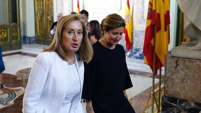 La presidenta del Congrés dels Diputats, Ana Pastor, en la sessió d'obertura de l'any judicial 2017-2018.