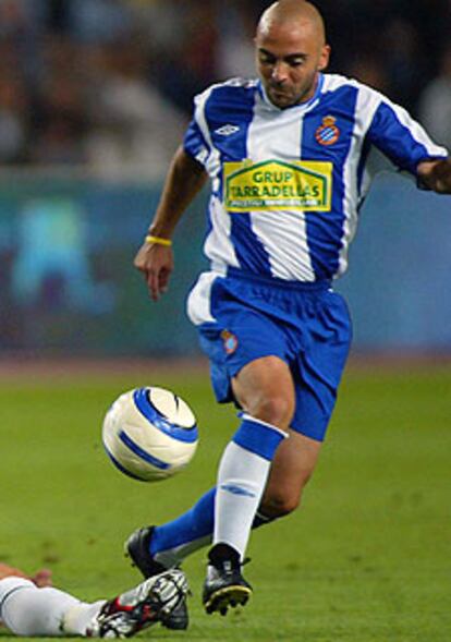 Iván de la Peña, en el partido del Espanyol frente al Madrid.