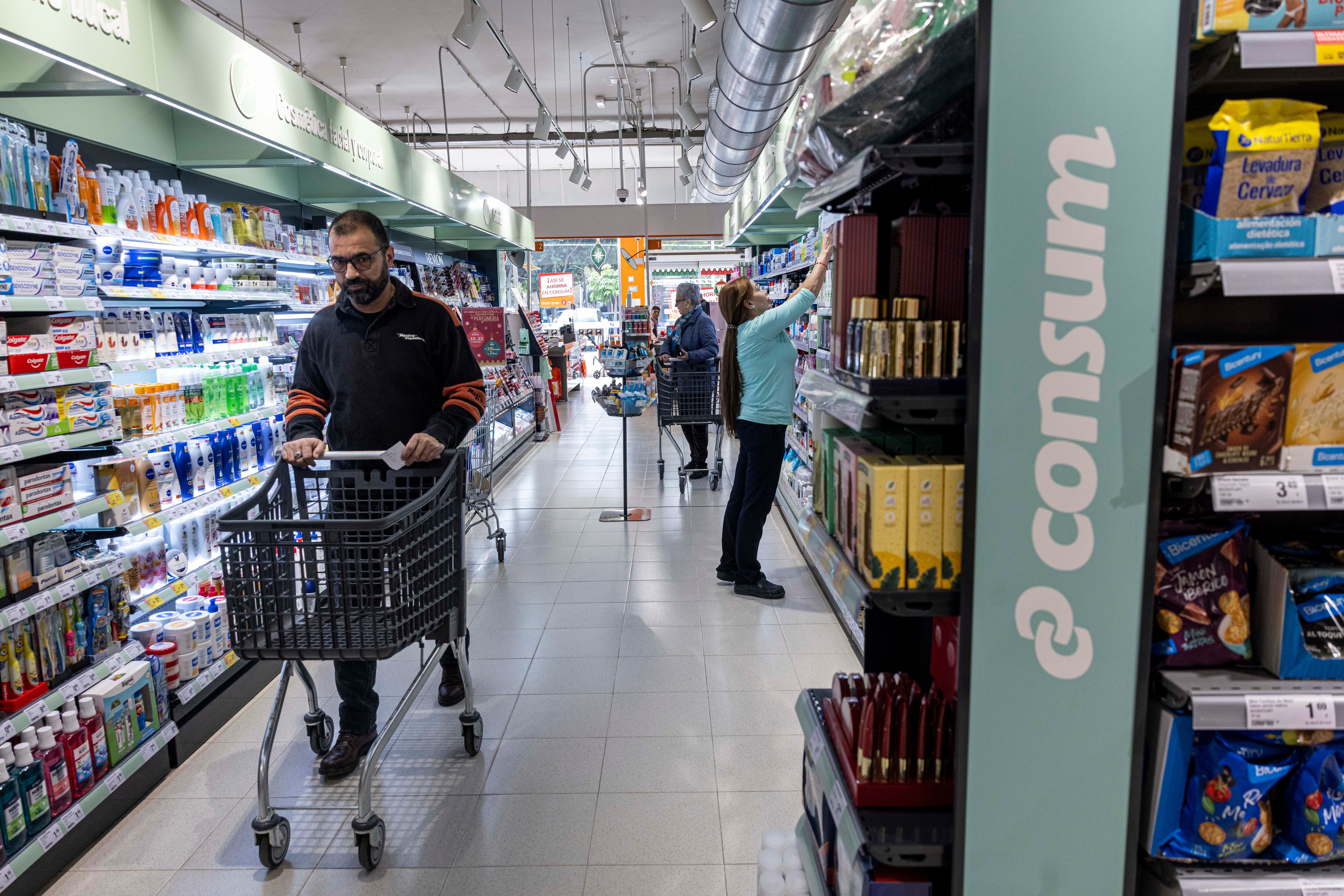 Un supermercado de Consum en Valencia.